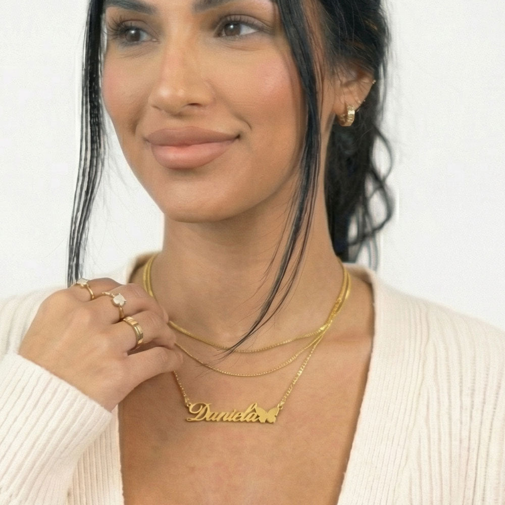 Butterfly Name Necklace